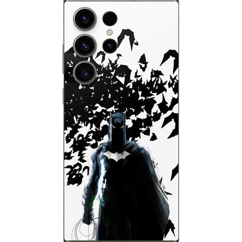 DC Comics Batman Holding batarang Art Galaxy S25 Ultra Skin